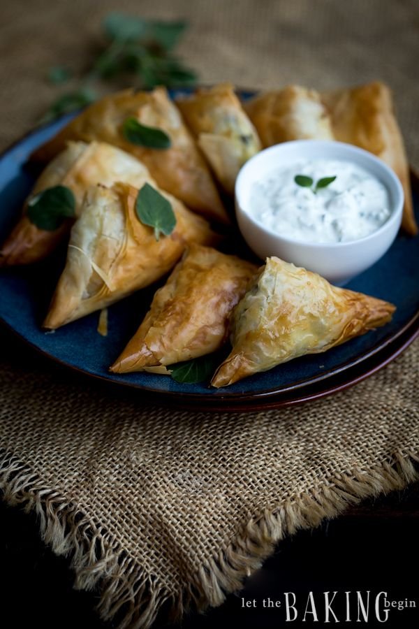 Spinach & Feta Puff Pastry Triangles