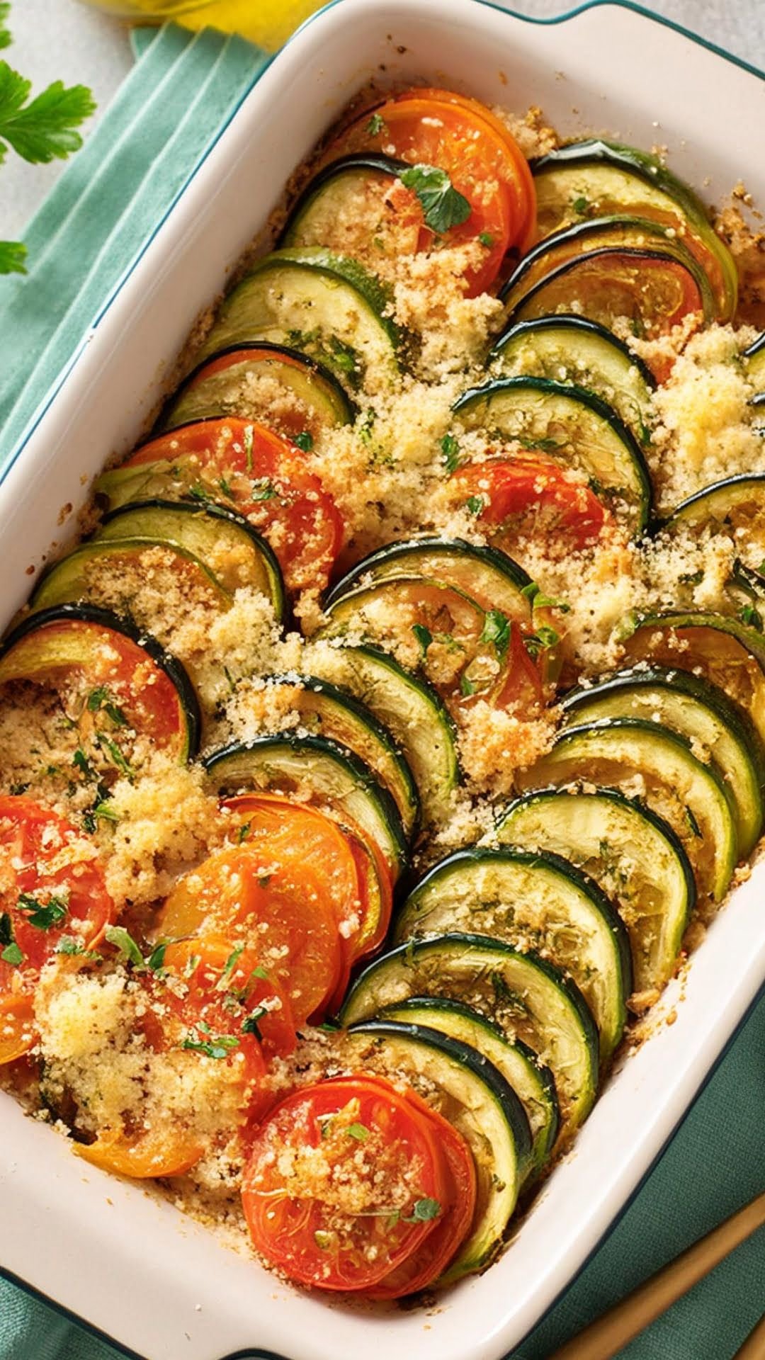 Easy Tomato & Zucchini Gratin (full Recipe)