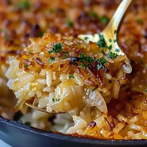 Creamy French Onion Butter Rice