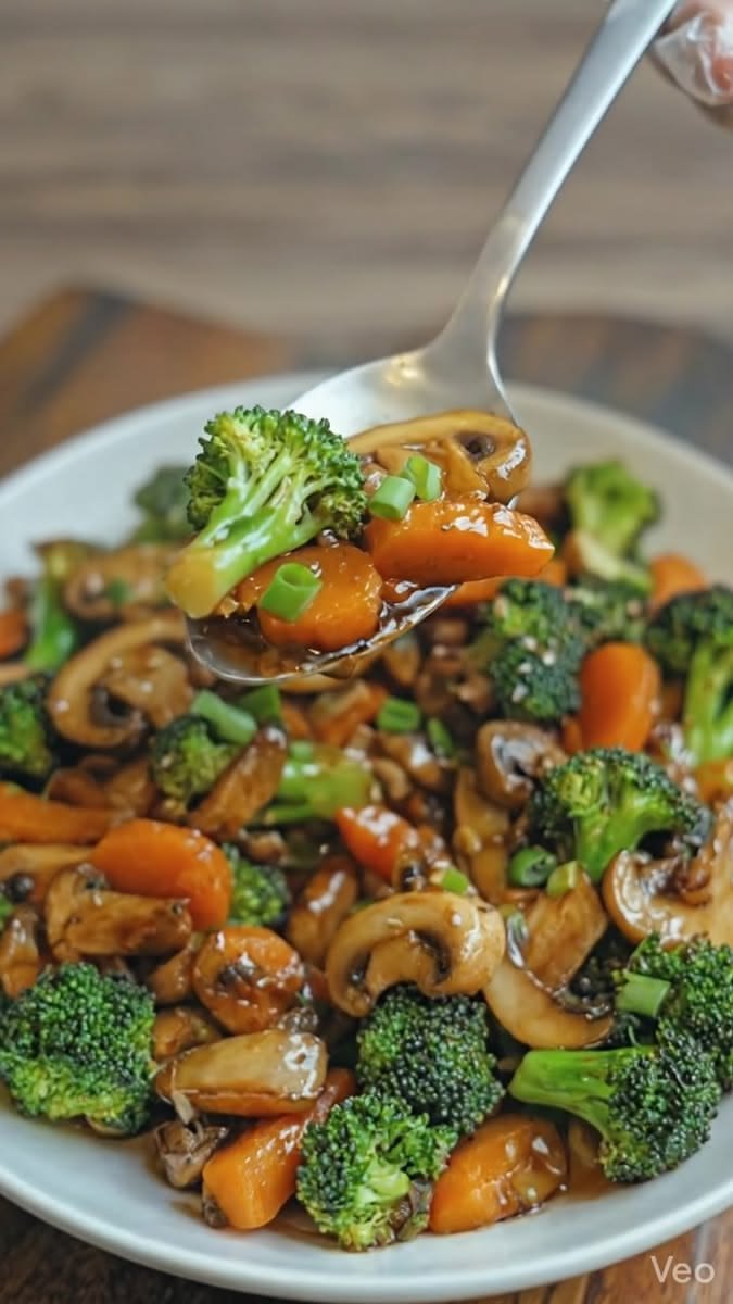 Garlic Mushroom Broccoli Stir-Fry