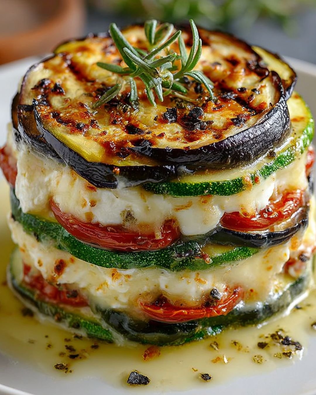 Zucchini & Goat Cheese Stack (Layered Delight)