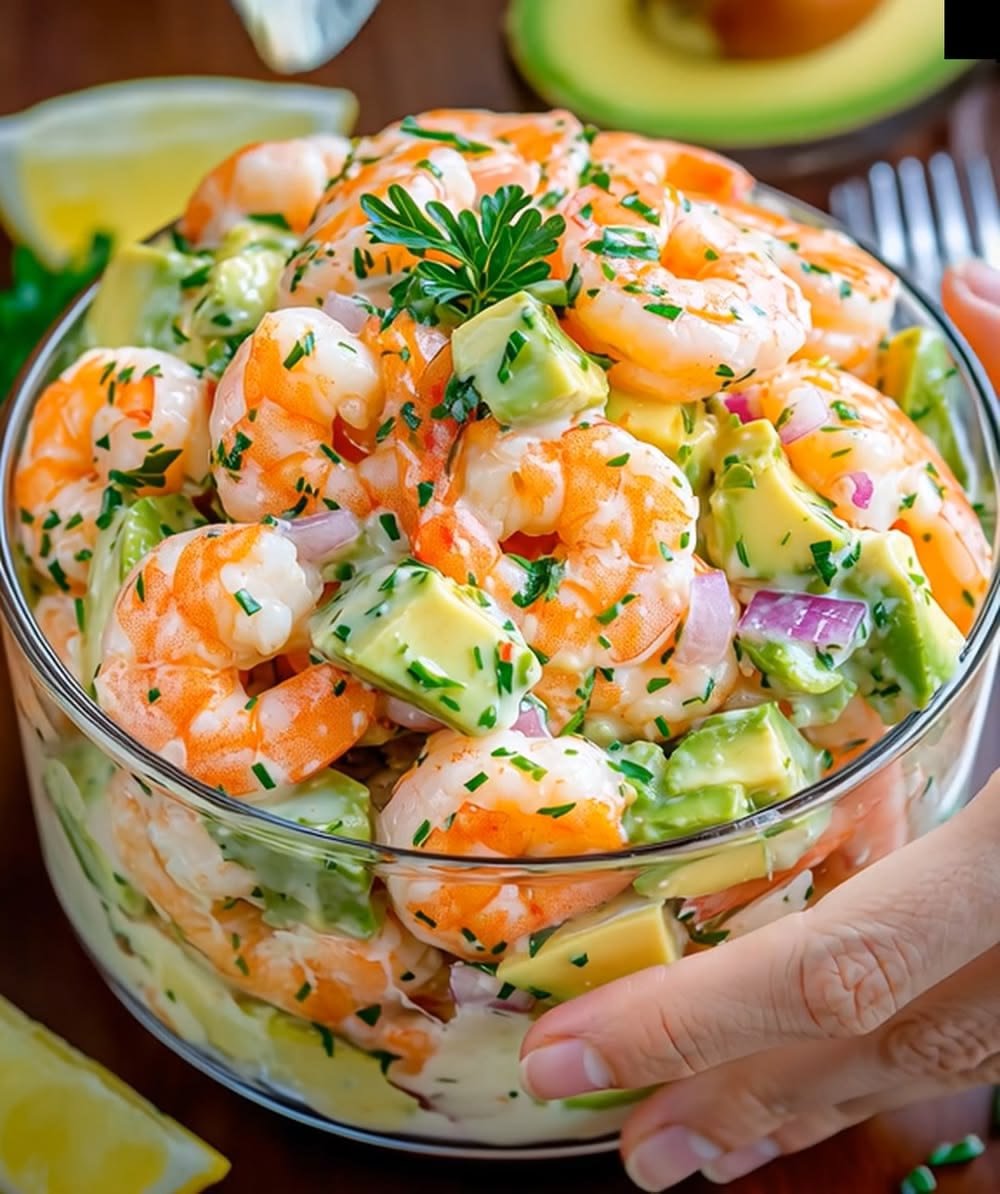 Creamy Avocado Shrimp Salad (Full Detailed Recipe)