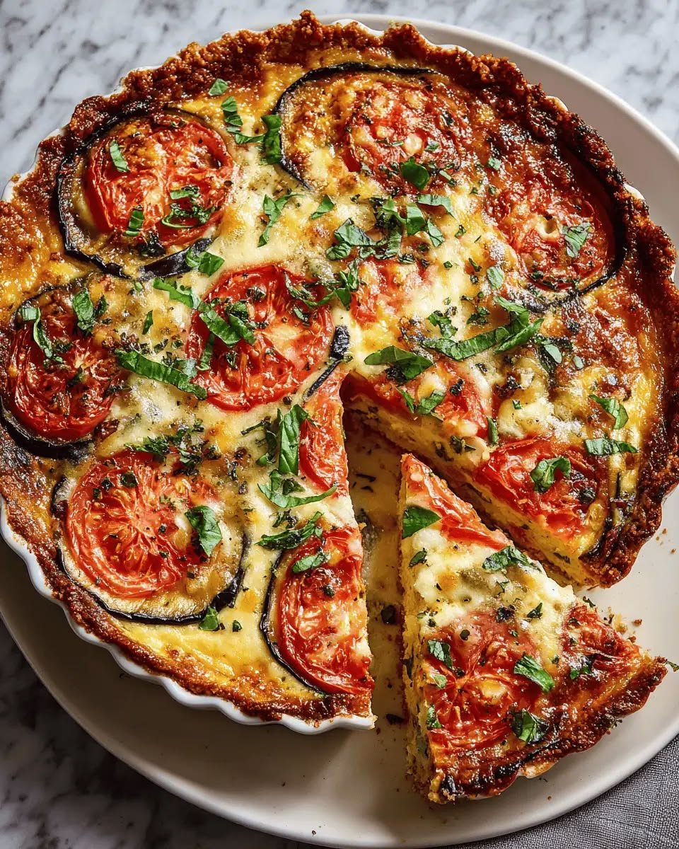 Mediterranean Pie (Savory Veg & Cheese Pie)