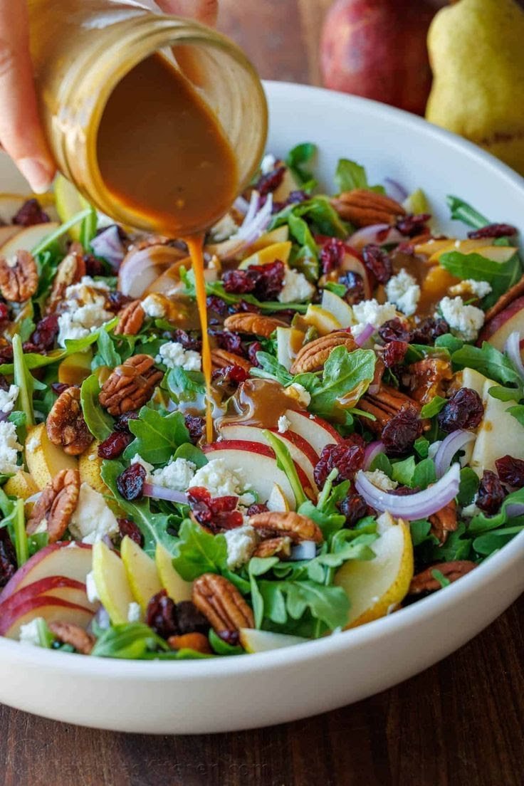 Pear Salad with Balsamic Vinaigrette – The Ultimate Fall Salad
