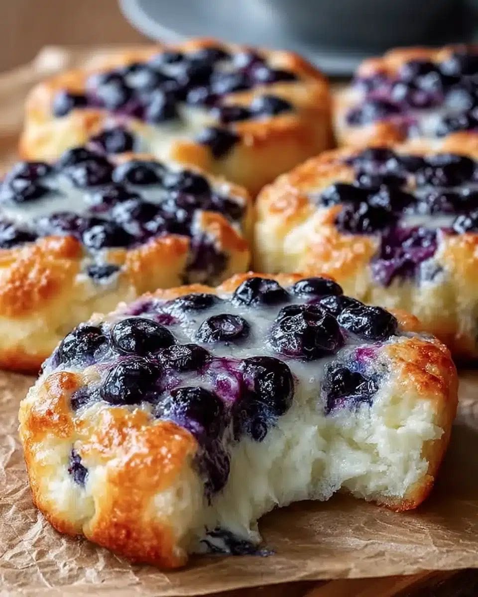 Cottage Cheese Blueberry Cloud Bread