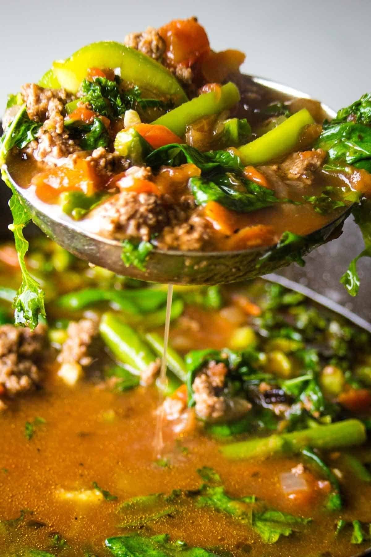Ground Beef Vegetable Soup (Healthy One-Pot Meal)