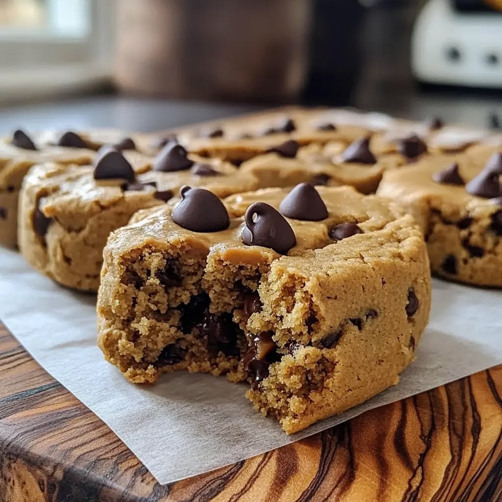 High-Protein Peanut Butter Chocolate Chip Cookies (Gooey Center)