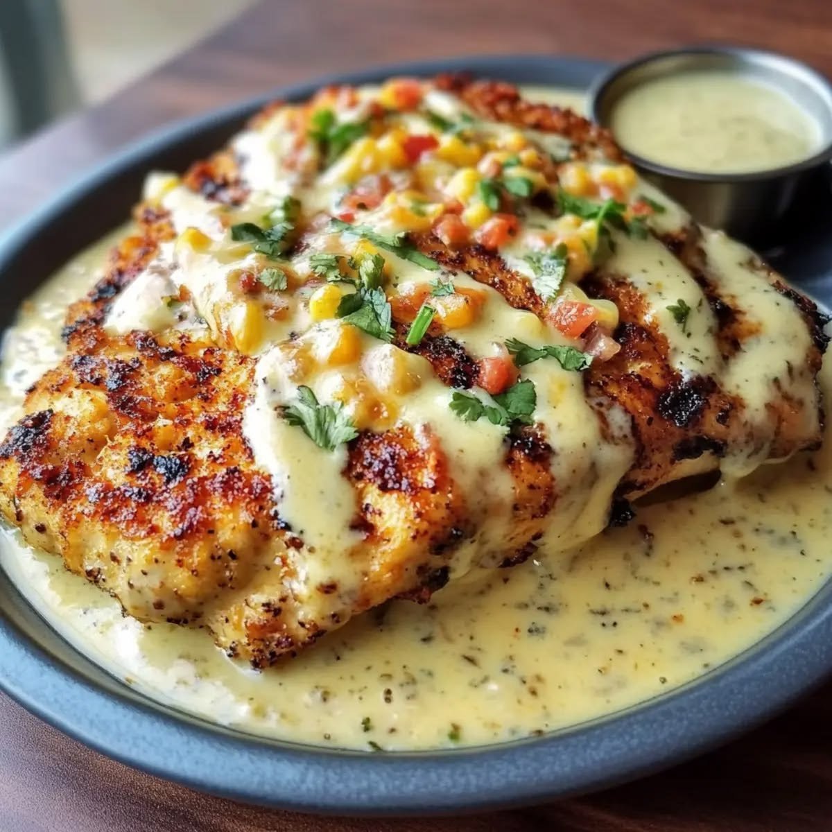 Juicy Mexican Chicken with Cheesy Sauce
