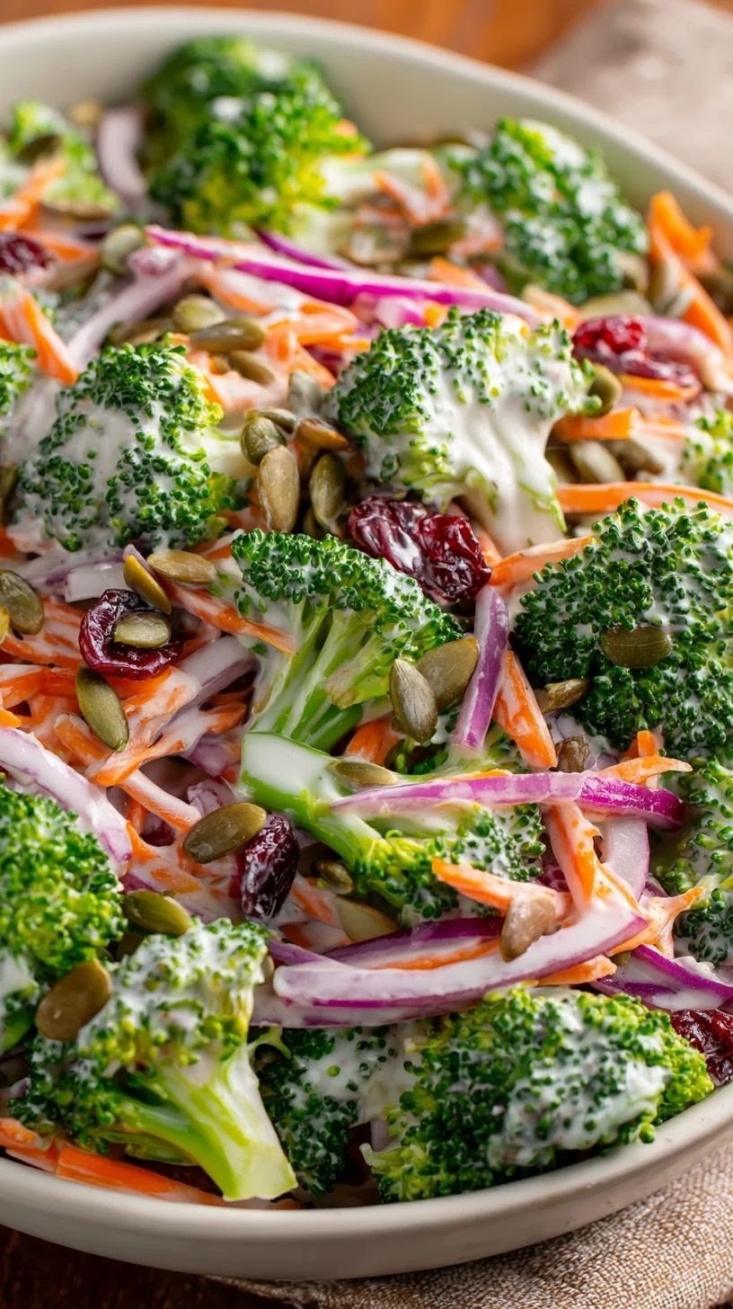 Creamy Broccoli Ranch Salad (Full Recipe)
