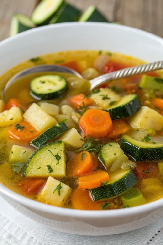 Hearty Zucchini Vegetable Soup