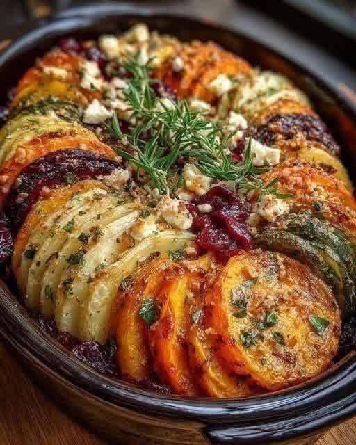 Layered Ratatouille Bake (Oven Roasted)