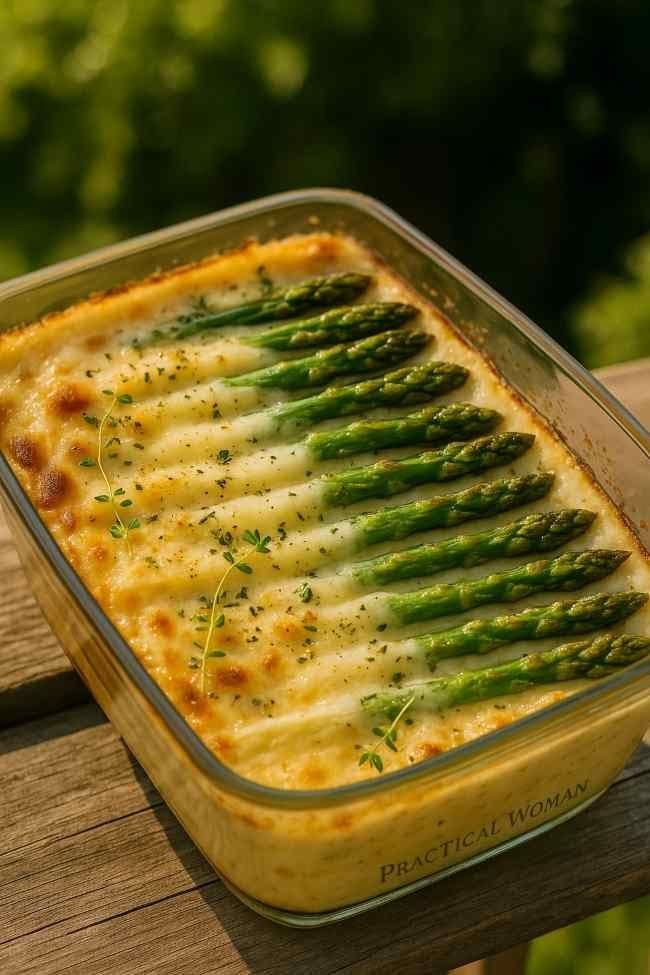 Cheesy Asparagus Casserole (full Recipe)