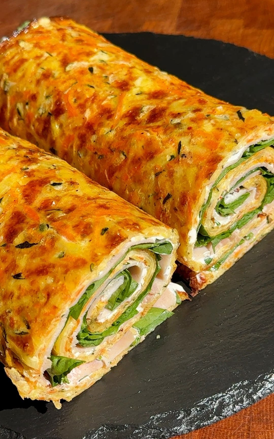 Low-Carb Baked Vegetable Wrap (No Flour)