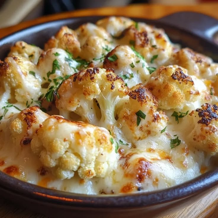 The Best Roasted Cauliflower & Cheese That Melts Hearts