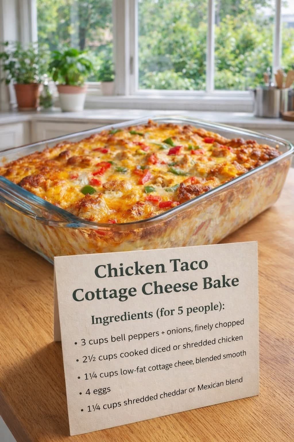 Low-Carb Chicken Taco Casserole