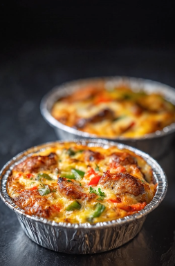 Mini Cheesy Vegetable Bake (Individual Casseroles)