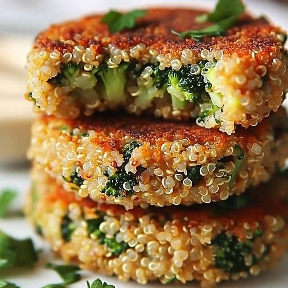 Vegan Broccoli Quinoa Cakes