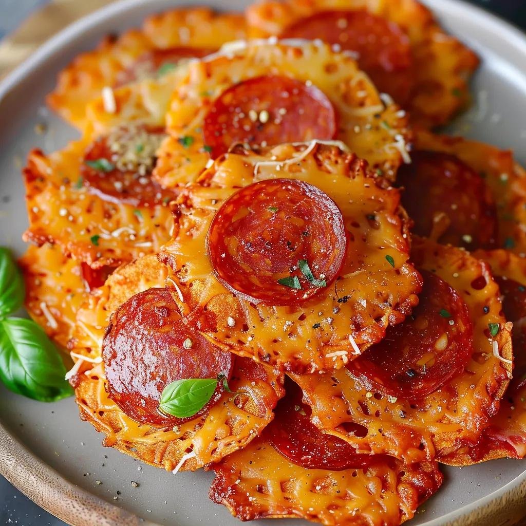 Pepperoni Pizza Chips (Full Detail recipe)
