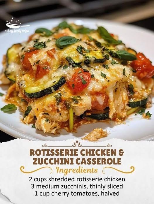 Rotisserie Chicken Zucchini Casserole