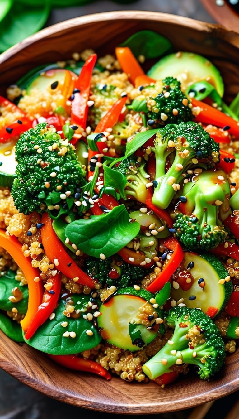 Quinoa Veggie Stir-Fry (Full Recipe)