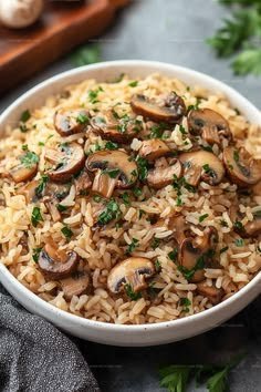 Creamy Mushroom Rice (One-Pan Comfort Dish)
