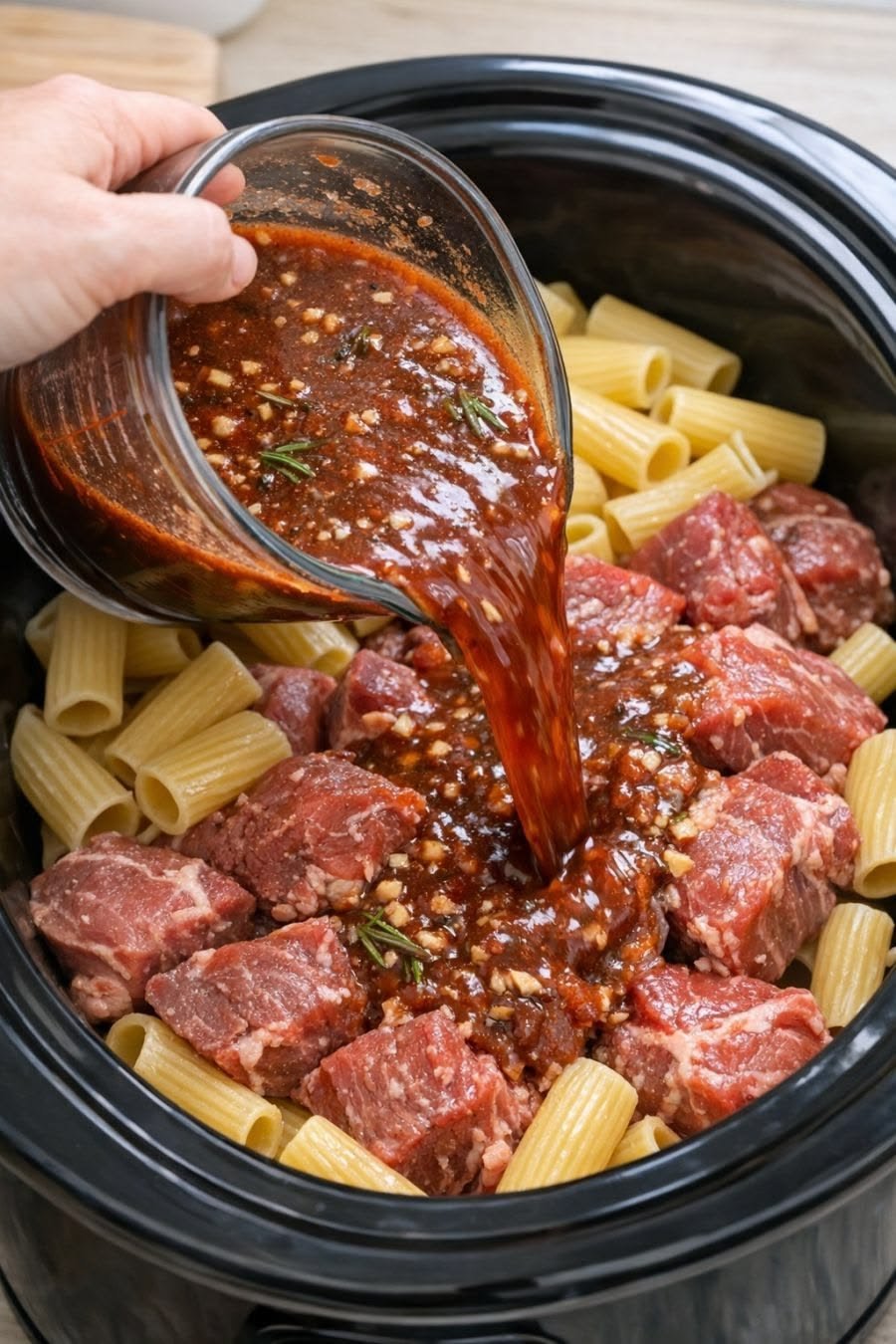 Slow Cooker Beef & Rigatoni Comfort Bowl