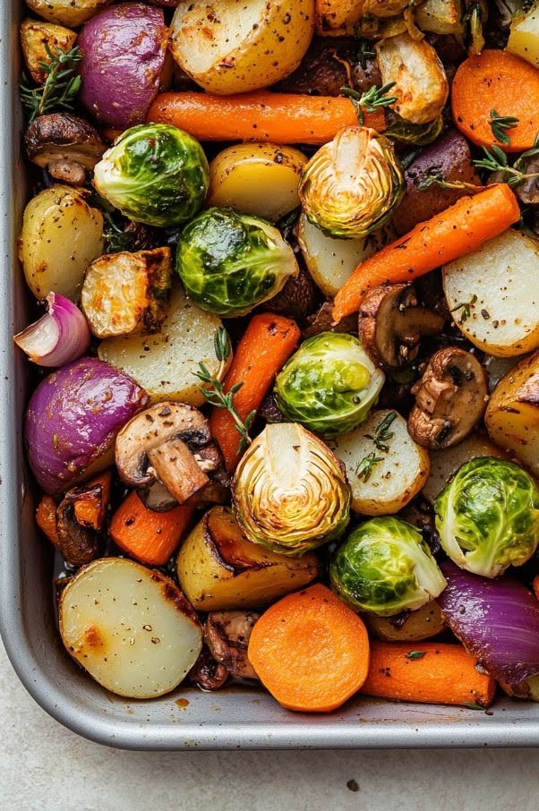 Garlic Herb Oven Roasted Vegetables