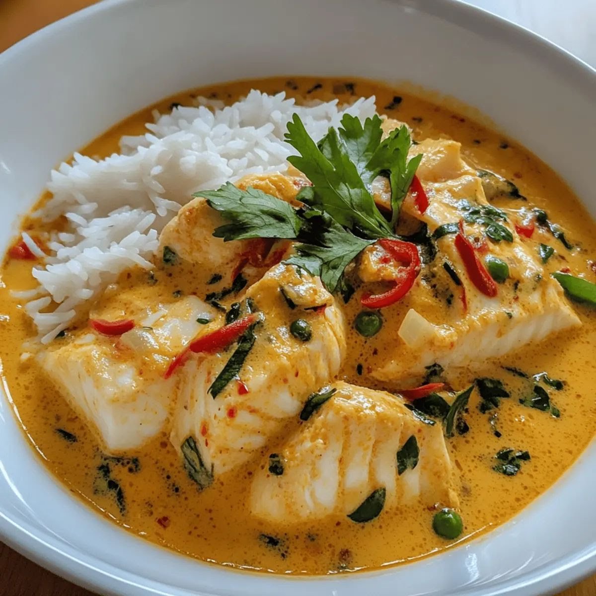 Easy Thai Coconut Fish Curry